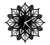 Mandala Clock Vinyl Wall Clock Gift for Friends Home Nursery Decoration Vintage Design Office Bar Room Home Decor