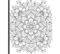 Mandala Coloring Book Composition Notebook: Aesthetic Journal for College, Work, Travel, Teens, Adults | 120 College Ruled Pages