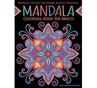 Mandala Coloring Book for Adults. Black Background Edition: Midnight Patterns For Vibrant Artistic Experience