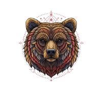 Mandala Coloring Book "Masters of Yellowstone Park - The Bear & The Buffalo": The Bear & The Buffalo Mandala Coloring Book (Coloring Books for Adults and Young Adults)