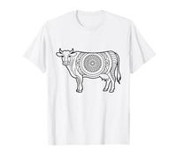 Mandala Cow Coloring Page to Color Yourself T-Shirt