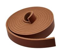 Mandala Crafts 1/2 Inch Brown Leather Straps for Crafts - 2.5mm Thick 6 FT Flat Soft Genuine Full Grain Cowhide Leather Strips Bands for DIY Blank Belt Making Crafting Handles Tooling