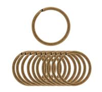 Mandala Crafts 1 Metal Key Rings for Keychains - Flat Antique Brass Keychain Rings for Crafts - 50 Split Key Ring Set Bulk Keyrings for Car Keys Home Key Chain Rings