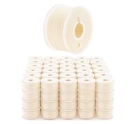 Mandala Crafts 144 Ivory SA156 Prewound Bobbins for Singer Sewing Machine -15J SA156 Prefilled Bobbin Thread for Brother Sewing Machine and Embroidery