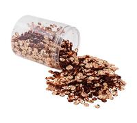 Mandala Crafts 20000 Brown Sequins for Sewing & Embroidery - 6mm Round Cup Paillettes in Bulk - Shiny Decorative Sequins with Holes for Home Décor