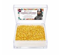 Mandala Crafts 2000pcs 11mm Chainmail Jump Rings Kit - Open Gold Tone Anodized Aluminum Rings for Jewelry Making, Chain Mail Scale, Maille Armor, DIY Chainmaille Crafts