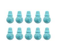 Mandala Crafts 3 Hole Guru Beads for Mala Making Beads - 10 Sets Loose Prayer Beads Mala Guru Beads for Tibetan Prayer Beads Tibetan Mala Beads (Turquoise Howlite)