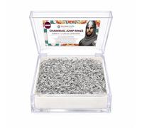 Mandala Crafts 500pcs 20mm Chainmail Jump Rings Kit - Open Silver Tone Anodized Aluminum Rings for Jewelry Making, Chain Mail Scale, Maille Armor, DIY Chainmaille Crafts