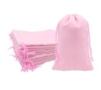 Mandala Crafts 6x9 Pink Velvet Drawstring Bags - 50 Large Velvet Drawstring Pouches Bulk for Party and Wedding Favor, Gift Wrapping, Packaging, and Jewelry Gift Bags