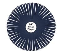 Mandala Crafts 80 PCs Navy Blue Nylon Zippers for Sewing 14 Inch - Zippers Replacement Sewing Supplies in Bulk for Tailor, Clothing Repair, and DIY Projects