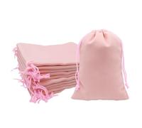 Mandala Crafts 8x10 Dusty Rose Velvet Drawstring Bags - 15 Large Velvet Drawstring Pouches Bulk for Party and Wedding Favor, Gift Wrapping, Packaging, and Jewelry Gift Bags
