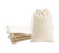 Mandala Crafts 9x12 Cream Velvet Drawstring Bags - 15 Large Velvet Drawstring Pouches Bulk for Party and Wedding Favor, Gift Wrapping, Packaging, and Jewelry Gift Bags