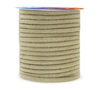 Mandala Crafts Beige Soft Replacement Drawstring Cords for Sweatpants Bags - Piping Cord for Sewing Upholstery - 20 Yds 6mm Cotton Cording Macrame Rope Corset Strings