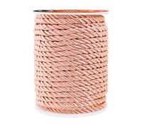 Mandala Crafts Braided Rose Gold Twisted Cord Trim Decorative Rope