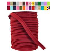 Mandala Crafts Dark Red Maxi Piping Bias Tape with Welting Cord for Upholstery Piping Trim - 1/2 Inch 55 Yards Lip Cord Trim