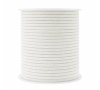 Mandala Crafts Off White Soft Replacement Drawstring Cords for Sweatpants Bags - Piping Cord for Sewing Upholstery - 50 Yds 3mm Cotton Cording Macrame Rope Corset Strings