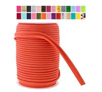 Mandala Crafts Orange Red Maxi Piping Bias Tape with Welting Cord - 1/2 Inch Upholstery Piping Trim for Sewing, Cushions, Slipcovers, and DIY Decor - 55 Yards Lip Cord Trim