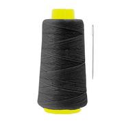 Mandala Crafts Polyester Twine, 1mm, Black, 150M, 9-ply Waxed, Ideal for Cable Tie, Sail Repair, Gardening, Crafting