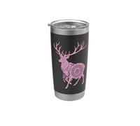 Mandala Deer Deer Mystical Madalas Deer Forest Animals Stainless Steel Insulated Tumbler