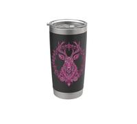 Mandala Deer Deer Mystical Madalas Deer Forest Animals Stainless Steel Insulated Tumbler