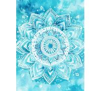 Mandala Diamond Art Kits Adults 50x70cm 5D DIY Green Diamond Painting Kit for Beginners with Tools, Round Full Drill Crystal Art Cross Stitch Canvas Paintings for Home Wall Decor Gifts for Women G-559