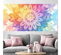 Mandala Diamond Art Kits Adults Retro Large Diamond Painting Adult Crafts 32x64inch,2026 New DIY Crystal Art 5D Full Drill Square Rhinestone Embroidery Cross Stitch Canvas for Beginners,Gifts O-184G