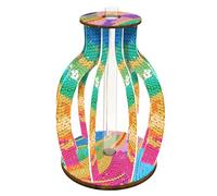 Mandala Diamond Art Painting Test Tube Vases for Flowers Plants Table Ornaments 5D DIY Special Shaped Rhinestone Art Hydroponic Vase Desk Decorations for Women Home Office Garden Spring Desktop Decor