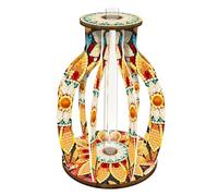 Mandala Diamond Art Painting Test Tube Vases for Flowers Plants Tabletop Decorations 5D DIY Special Shaped Rhinestone Art Hydroponic Vase Desktop Ornament for Women Home Office Yard Spring Desk Decor