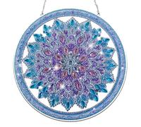 Mandala DIY Acrylic 5D Dots Pendant with Crystal Rhinestone Art
