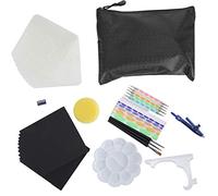 Mandala Dotting Tools Set 43Pcs | Rock Painting & Nail Art Supplies | DIY Dot Art Templates/Embellishment Sticks/Acrylic Painting Kits | 9 Stencils, Portable Storage Case