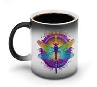 Mandala Dragonfly Chakra Dragonflies Magic Coffee Mug Color Changing Cup