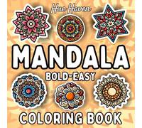 Mandala: Easy and Bold Mandalas Coloring Book for Kids and Adults: Simple Stress Relief Relaxation Designs of Cute Patterns.