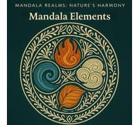 Mandala Elements: A Calming Colouring Book of Earth, Air, Fire, Water & Nature-Inspired Mandalas for Adults and Teens: Beautiful Line Art of Elemental ... for Relaxation, Mindfulness and Stress Relief