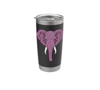 Mandala Elephant Elephants Spiritual Mandala Elephant Stainless Steel Insulated Tumbler