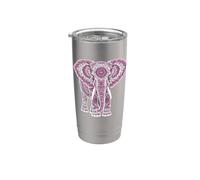 Mandala Elephant Elephants Spiritual Mandala Elephant Stainless Steel Insulated Tumbler