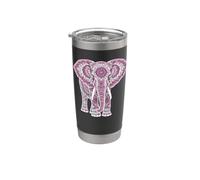 Mandala Elephant Elephants Spiritual Mandala Elephant Stainless Steel Insulated Tumbler