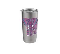 Mandala Elephant Elephants Spiritual Mandala Elephant Stainless Steel Insulated Tumbler