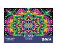 Mandala Flower 1000 Piece for Women & Men: Multi-colored Mandala Fun And Challenging Family Game Gift Idea 52x38cm/1000pcs