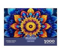 Mandala Flower 1000 Piece Jigsaw Puzzles for Adults Fun Challenging Brainteasing Perfect for Relaxation Creativity 70x50cm/1000pcs