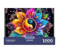 Mandala Flower 1000 Piece Paper Jigsaw Puzzle Color Challenge Impossible Jigsaws Cartoon Art For Adults And Kids Gifts 70x50cm/1000pcs