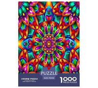 Mandala Flower 1000 Pieces Jigsaw Puzzles with Paper Art Perfect for Relaxation Adult Educational Games 70x50cm/1000pcs