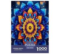 Mandala Flower 1000 Pieces Jigsaw Puzzles with Paper Art Perfect for Relaxation Adult Fun Challenges 70x50cm/1000pcs