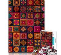 Mandala Flower Collage 1000 Pieces Jigsaw Puzzle For Adults Teens,Stress Reliever Difficult Challenge Deal As Gifts for The Whole Family (75x50cm)