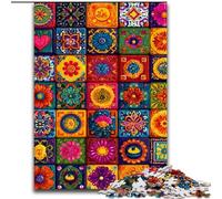 Mandala Flower Collage 1000 Pieces Jigsaw Puzzles For Teens And Adults, Educational Games Home Decoration Deal As Gifts for The Whole Family (50x75cm)