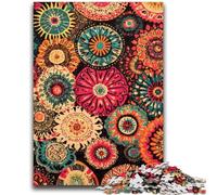 Mandala Flower Collage Jigsaws Puzzles 1000 Pieces for Adults Gifts,for Educational Game Challenge Toy Unique Home Decor And Gifts (50x75cm)