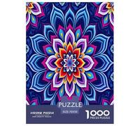 Mandala Flower Jigsaw Puzzles Puzzle for Adults Kids. 1000 Piece Whimsical Challenge Toy Educational Game Home Decoration for Adults& Kids Age 14 Years Up 70x50cm/1000pcs