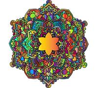 Mandala Flower Kids Nursery Laptop Wall Vinyl Sticker Bedroom Car Decal a49 (Small)