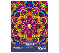 Mandala Flower1000 Piece Puzzle for Adult Game Gifts Jigsaw - 1000 Pieces Puzzles Challenging 70x50cm/1000pcs