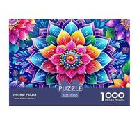 Mandala FlowerFormidable 1000-Piece Jigsaw Puzzles for Adults An Odyssey of Impossible, Hard, And Difficult Challenging Puzzle Educational Games - The Ultimate Gift for Dedicated Adult And Teen Puzzl