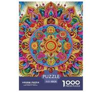Mandala FlowerJigsaw 1000 Pieces Round Puzzle Puzzles For Adults And Kids Unique Challenge Games38x26cm/1000pcs